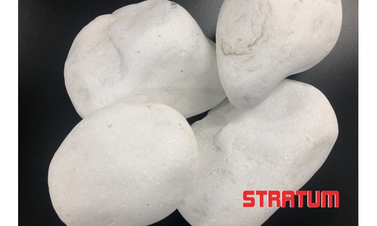Balti dekoratyviniai akmenys 130-200 mm (1 tona)